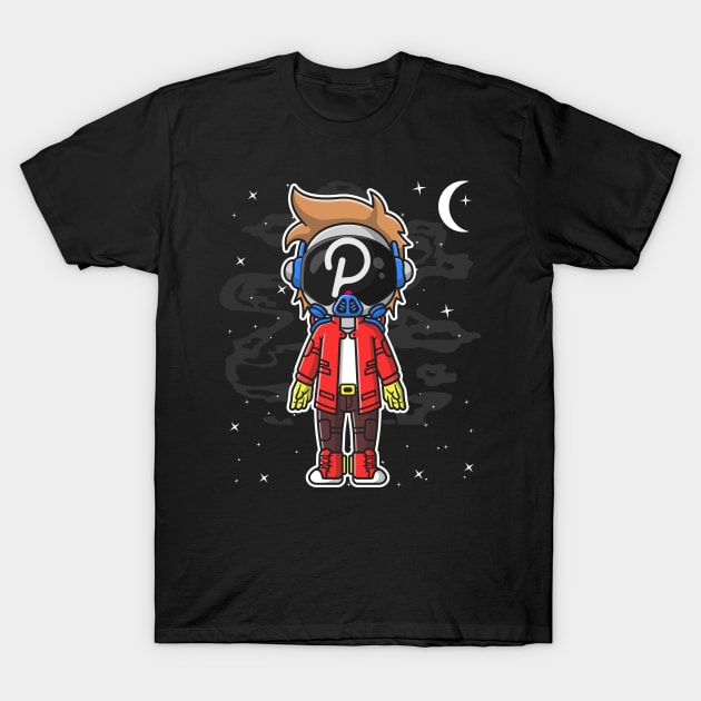 Hiphop Astronaut Polkadot DOT To The Moon Crypto Token Cryptocurrency Wallet Birthday Gift For Men Women Kids T-Shirt by Thingking About